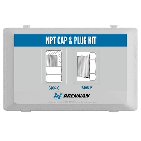 Brennan Industries NPT CAP AND PLUG KIT WITH BOX KT1003-NPT